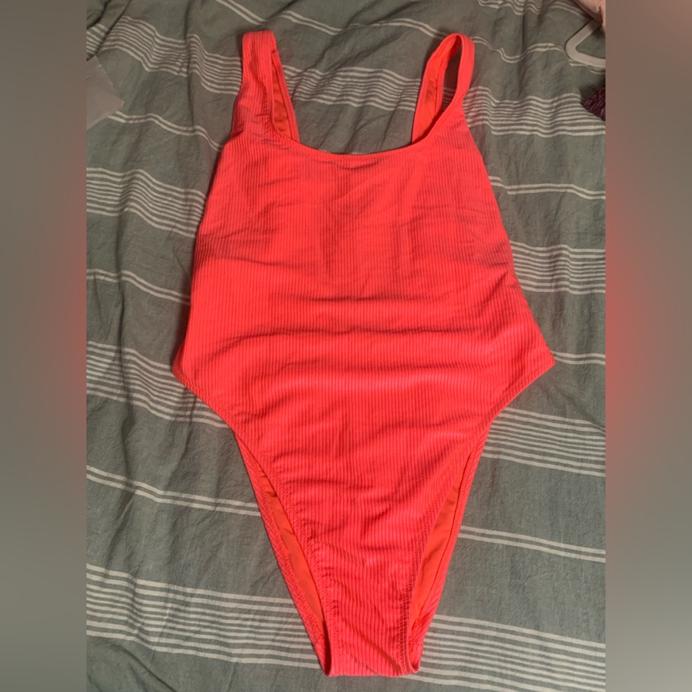 Aerie Coral One Piece Swimsuit